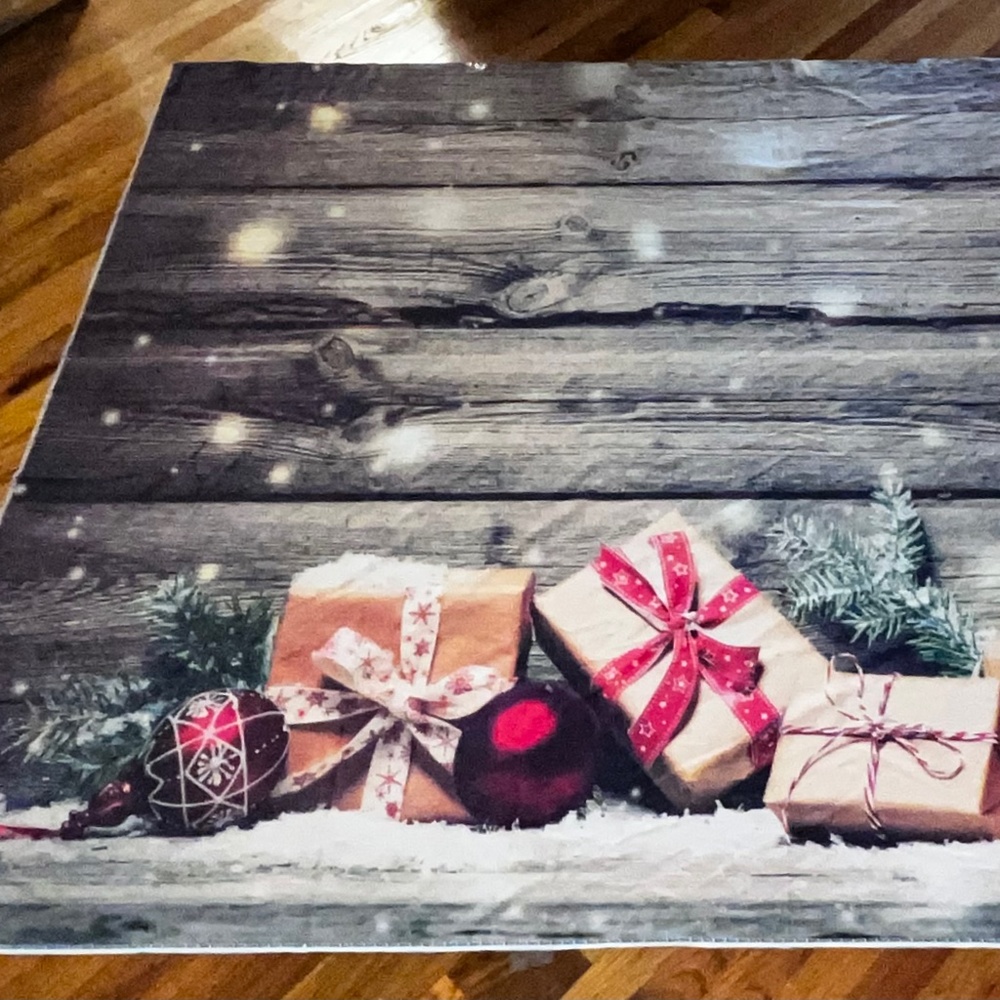 backdrop 5x7 Christmas boxes